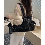 カードケース付きレトロボストンバッグ合成皮革トート鞄マルチポケットカバン 肩掛け… | SUNSHINE CLOSET | 詳細画像17 