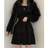 ティアードミニワンピース ウエストマーク | SUNSHINE CLOSET | 詳細画像1