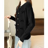 ニットカーディガンリボン飾り 秋冬ニット | SUNSHINE CLOSET | 詳細画像6 