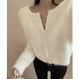 ダブルジップ シャギーニット ショート丈 | SUNSHINE CLOSET | 詳細画像4 