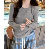 フリル リブニットトップス クルーネック | SUNSHINE CLOSET | 詳細画像11