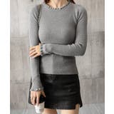 フリル リブニットトップス クルーネック | SUNSHINE CLOSET | 詳細画像19