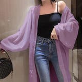 ロングカーディガンレディース シースルー | ANGELCLOSET | 詳細画像12
