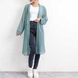 ロングカーディガンレディース シースルー | ANGELCLOSET | 詳細画像17