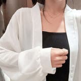 ロングカーディガンレディース シースルー | ANGELCLOSET | 詳細画像3