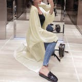 ロングカーディガンレディース シースルー | ANGELCLOSET | 詳細画像9