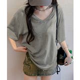 ビッグtシャツレディース無地半袖Tシャツ | ANGELCLOSET | 詳細画像4