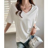 ビッグtシャツレディース無地半袖Tシャツ | ANGELCLOSET | 詳細画像7