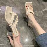 クリアヒール サンダル 編み込みデザイン | SUNSHINE CLOSET | 詳細画像10 
