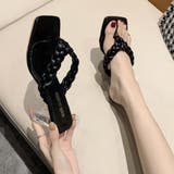 クリアヒール サンダル 編み込みデザイン | SUNSHINE CLOSET | 詳細画像7 