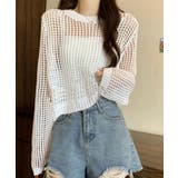 レディースクルーネック サマーニット着やせ レイヤードプルオーバー | SUNSHINE CLOSET | 詳細画像17