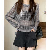 レディースクルーネック サマーニット着やせ レイヤードプルオーバー | SUNSHINE CLOSET | 詳細画像2