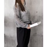 レディースクルーネック サマーニット着やせ レイヤードプルオーバー | SUNSHINE CLOSET | 詳細画像22