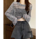 レディースクルーネック サマーニット着やせ レイヤードプルオーバー | SUNSHINE CLOSET | 詳細画像3