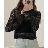 レディースクルーネック サマーニット着やせ レイヤードプルオーバー | SUNSHINE CLOSET | 詳細画像4