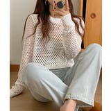 レディースクルーネック サマーニット着やせ レイヤードプルオーバー | SUNSHINE CLOSET | 詳細画像8