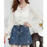 透かし編みシアーカーディガン レディース可愛いサマーニット羽織り きれいめ春夏服… | SUNSHINE CLOSET | 詳細画像1 