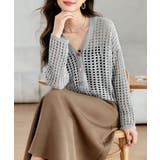 透かし編みシアーカーディガン レディース可愛いサマーニット羽織り きれいめ春夏服… | SUNSHINE CLOSET | 詳細画像2 