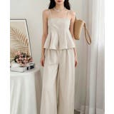 レディース 大人可愛いセットアップ バックシャーリングキャミソール | SUNSHINE CLOSET | 詳細画像2 
