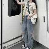 デニムパンツ ダメージ ジーンズ 春夏秋 | SUNSHINE CLOSET | 詳細画像8 
