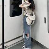 デニムパンツ ダメージ ジーンズ 春夏秋 | SUNSHINE CLOSET | 詳細画像9 