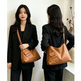 レディースきれいめフェイクレザーショルダーバッグカジュアル斜め掛け鞄 ボディバッ… | SUNSHINE CLOSET | 詳細画像12 