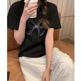 リボンプリントTシャツ レディース 半袖 | ANGELCLOSET | 詳細画像10