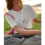 リボンプリントTシャツ レディース 半袖 | ANGELCLOSET | 詳細画像12