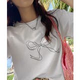 リボンプリントTシャツ レディース 半袖 | ANGELCLOSET | 詳細画像13