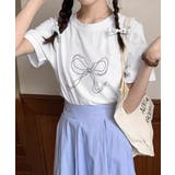 リボンプリントTシャツ レディース 半袖 | ANGELCLOSET | 詳細画像14