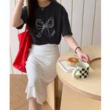 リボンプリントTシャツ レディース 半袖 | ANGELCLOSET | 詳細画像16