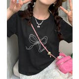 リボンプリントTシャツ レディース 半袖 | ANGELCLOSET | 詳細画像17