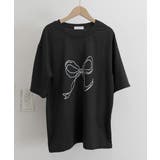 リボンプリントTシャツ レディース 半袖 | ANGELCLOSET | 詳細画像25