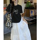 リボンプリントTシャツ レディース 半袖 | ANGELCLOSET | 詳細画像9