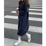 裏起毛 ロングパーカーワンピース 着やせ | SUNSHINE CLOSET | 詳細画像12