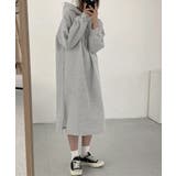 裏起毛 ロングパーカーワンピース 着やせ | SUNSHINE CLOSET | 詳細画像2