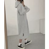 裏起毛 ロングパーカーワンピース 着やせ | SUNSHINE CLOSET | 詳細画像3