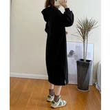 裏起毛 ロングパーカーワンピース 着やせ | SUNSHINE CLOSET | 詳細画像9