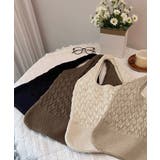 透かし編みニットバッグ韓国風トートバッグ | SUNSHINE CLOSET | 詳細画像11 