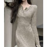 リブニットワンピース 長袖 ロングワンピ | SUNSHINE CLOSET | 詳細画像10 