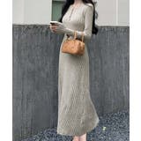 リブニットワンピース 長袖 ロングワンピ | SUNSHINE CLOSET | 詳細画像12 