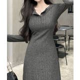 リブニットワンピース 長袖 ロングワンピ | SUNSHINE CLOSET | 詳細画像2 