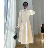 ハーフジップワンピース長袖ウエストタック | SUNSHINE CLOSET | 詳細画像12
