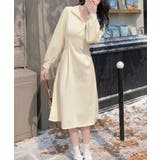 ハーフジップワンピース長袖ウエストタック | SUNSHINE CLOSET | 詳細画像3