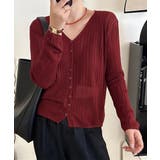 Vネック羽織り 透かし編みニット 程よい透け感前開きサマーニット | SUNSHINE CLOSET | 詳細画像12 