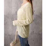 Vネック羽織り 透かし編みニット 程よい透け感前開きサマーニット | SUNSHINE CLOSET | 詳細画像17 