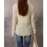 Vネック羽織り 透かし編みニット 程よい透け感前開きサマーニット | SUNSHINE CLOSET | 詳細画像18 