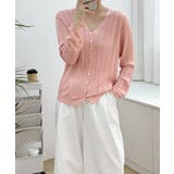 Vネック羽織り 透かし編みニット 程よい透け感前開きサマーニット | SUNSHINE CLOSET | 詳細画像9 