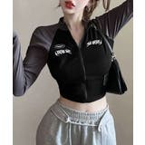 ロゴジップアップ クロップドトップス長袖 | SUNSHINE CLOSET | 詳細画像12