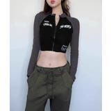 ロゴジップアップ クロップドトップス長袖 | SUNSHINE CLOSET | 詳細画像3